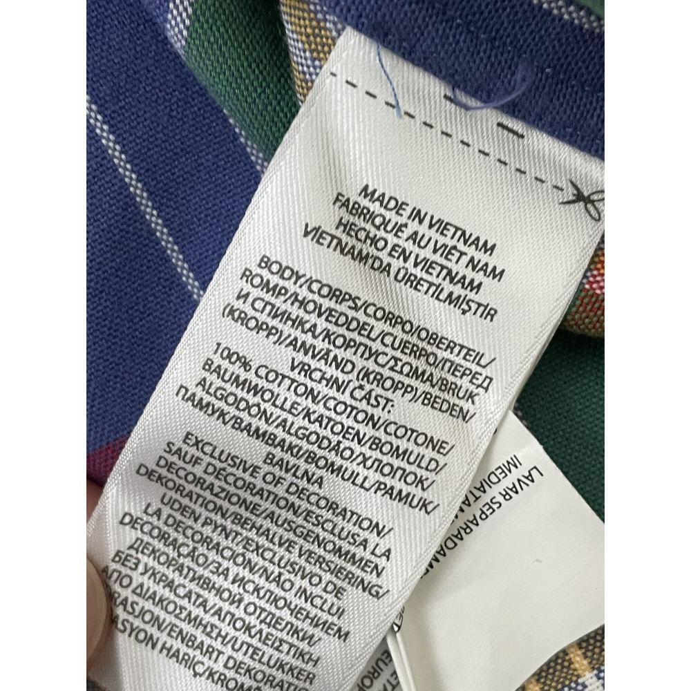 Polo Ralph Lauren Classic Fit Plaid Oxford Shirt XXL Colorful Flesh Pony‎ Preppy - Picture 6 of 7